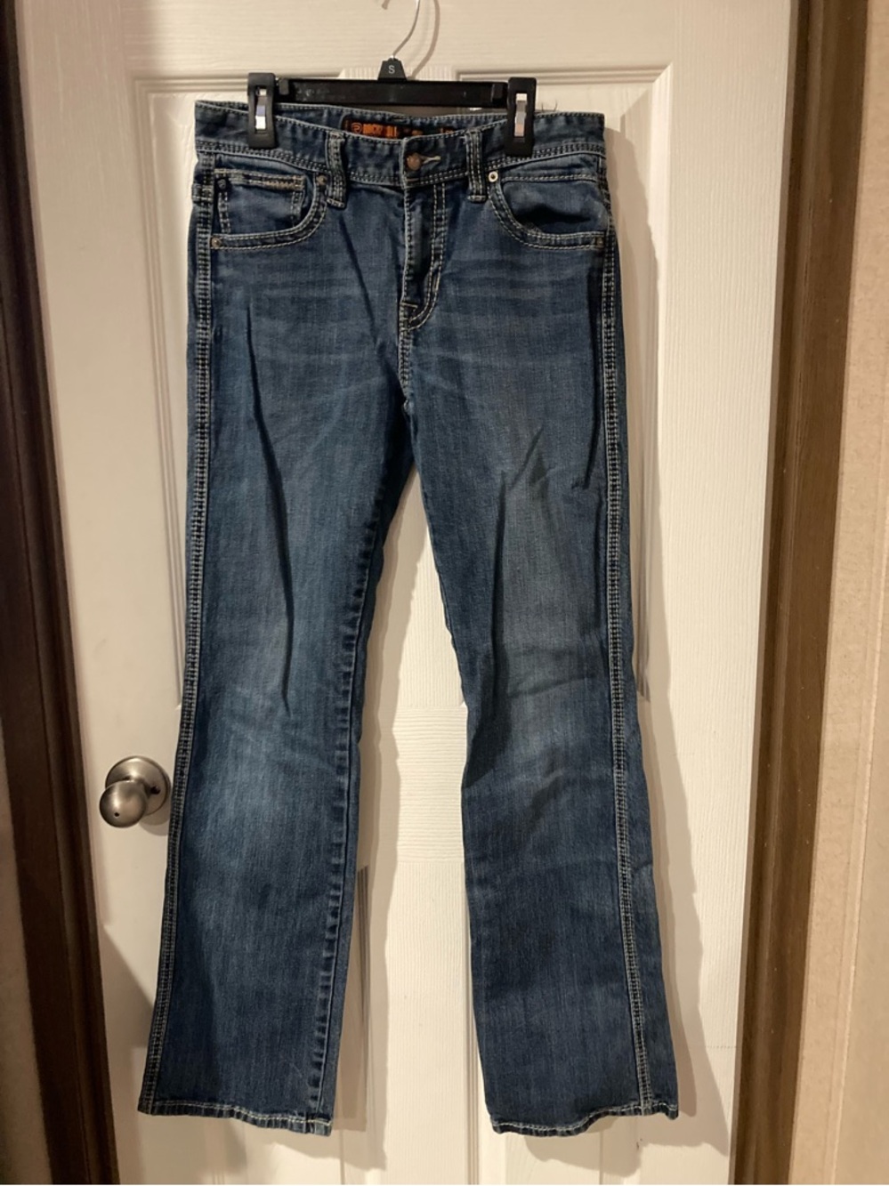 Women's Rock & Roll Denim Bootcut Jeans in Medium Blue Wash 18R